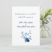 青と青と花の花 招待状 (スタンド正面)