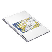 青と黄のウォーターボーイバレーボール ノートブック (右側)