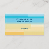 青と黄のカラーブロック名刺 名刺 (裏面)