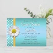 青と黄のデイジーSweet sixteen 招待状 (スタンド正面)