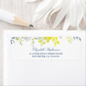 青と黄のフローラ ラベル (インサイチュ)