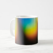 青と黄のプラスチックボトル コーヒーマグカップ (正面左)