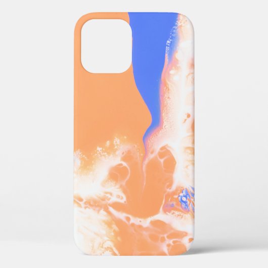 青と黄の抽象芸術絵画 Case-Mate iPhoneケース (裏面)