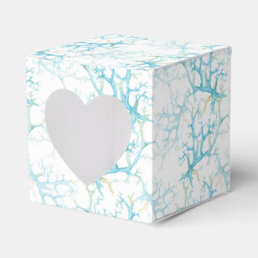 青と黄の海藻と珊瑚航海の フェイバーボックス (正面サイド)