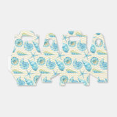 青と黄の海藻と珊瑚航海の フェイバーボックス (折り畳みなし)