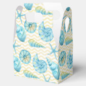 青と黄の海藻と珊瑚航海の フェイバーボックス (オープン)