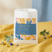 青と黄の葉植物学結婚の感謝してい君 フェイバーバッグ