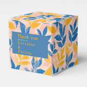 青と黄の葉植物学結婚の感謝してい君 フェイバーボックス (正面サイド)