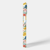 青と黄色のいたずらな花のモノグラム Case-Mate iPhoneケース (裏面 / 右)