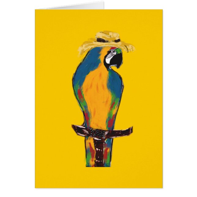 青と黄色のインコ (正面)