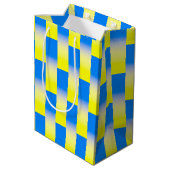 青と黄色のウクインスパイアライナ戦争なし ミディアムペーパーバッグ (裏面アングル)