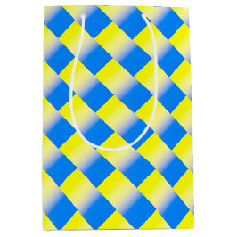 青と黄色のウクインスパイアライナ戦争なし ミディアムペーパーバッグ