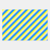 青と黄色のウクインスパイアライナ戦争なし ラッピングペーパーシート (正面3)