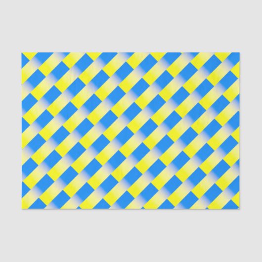 青と黄色のウクインスパイアライナ戦争なし 薄葉紙 (正面)