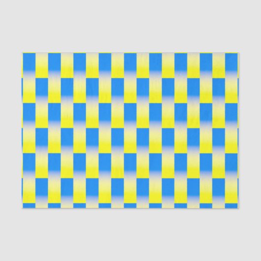 青と黄色のウクインスパイアライナ戦争なし 薄葉紙 (正面)