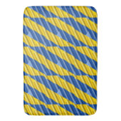 青と黄色のウクライナのインスピレーション平和の戦争 バスマット (正面縦)