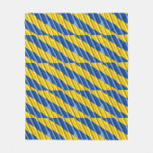 青と黄色のウクライナのインスピレーション平和の戦争 フリースブランケット (正面)