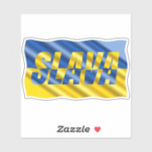 青と黄色のウクライナは戦争のない平和を刺激する シール (シート)