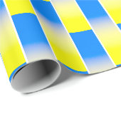 青と黄色のグラデーションのウクインスパイアラーNo War ラッピングペーパー (ロールコーナー)