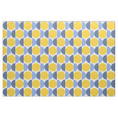 青と黄色のジオメトモダンリ ファブリック (ファットクウォーター)