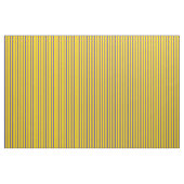 青と黄色のストライプ ファブリック (ヤード)