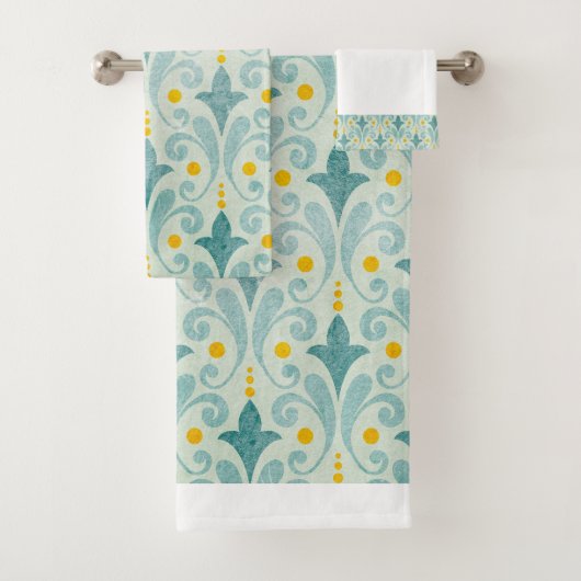 青と黄色のタオルセット バスタオルセット (インサイチュ)