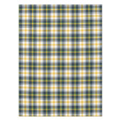 青と黄色のタータンチェック格子模様 テーブルクロス (正面)