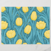 青と黄色のチューリップ (裏面)