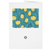 青と黄色のチューリップ (裏面)