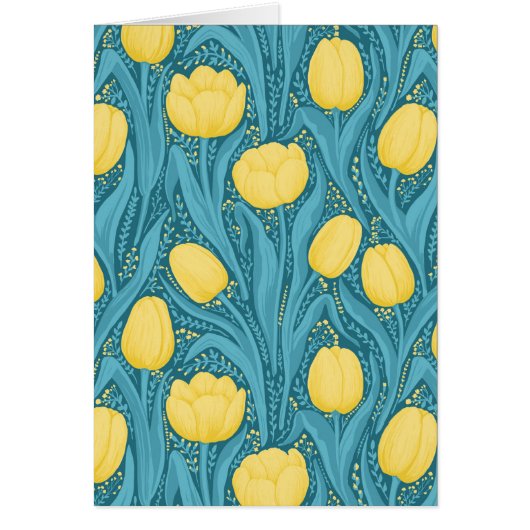 青と黄色のチューリップ (正面)