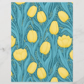 青と黄色のチューリップ (裏面)