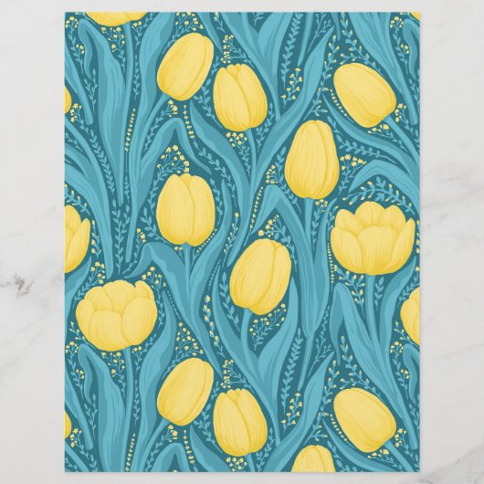 青と黄色のチューリップ (正面)