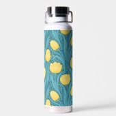 青と黄色のチューリップ ウォーターボトル (背面)