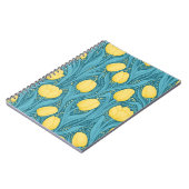 青と黄色のチューリップ ノートブック (左側)