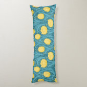 青と黄色のチューリップ ボディピロー (裏面 (縦))