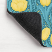 青と黄色のチューリップ マウスパッド (コーナー)