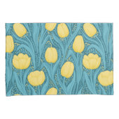 青と黄色のチューリップ 枕カバー (正面右)