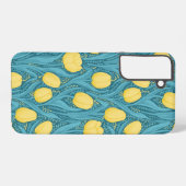 青と黄色のチューリップ SAMSUNG GALAXYケース (裏面横)