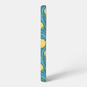 青と黄色のチューリップ SAMSUNG GALAXYケース (左側面)