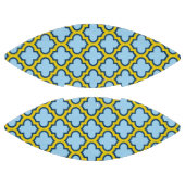 青と黄色のトレリス、ラティス、クローバー アメリカンフットボール (パネル)