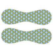 青と黄色のトレリス、ラティス、クローバー ソフトボール (パネル)