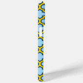 青と黄色のトレリス、ラティス、クローバー Case-Mate iPhoneケース (裏面 / 右)