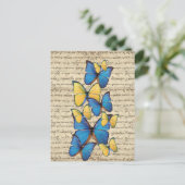 青と黄色のバテバエ ポストカード (スタンド正面)