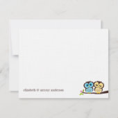 青と黄色のフクロウ結婚ズ (正面)