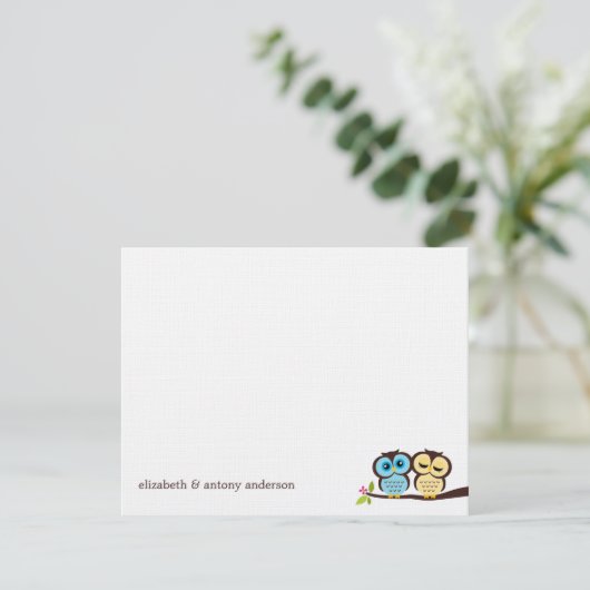 青と黄色のフクロウ結婚ズ (スタンド正面)