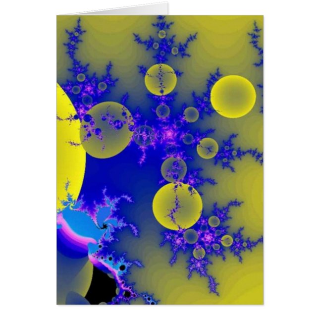 青と黄色のフラクタル (正面)