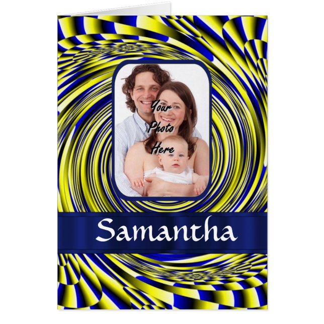 青と黄色のフラクタル (正面)