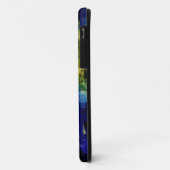 青と黄色のフローラ抽象芸術絵画 Case-Mate iPhoneケース (裏面/左)