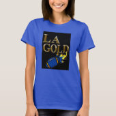 青と黄色のフートボール Tシャツ (正面)