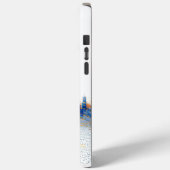 青と黄色のポインティリズム都市建築 Case-Mate iPhoneケース (裏面 / 左)